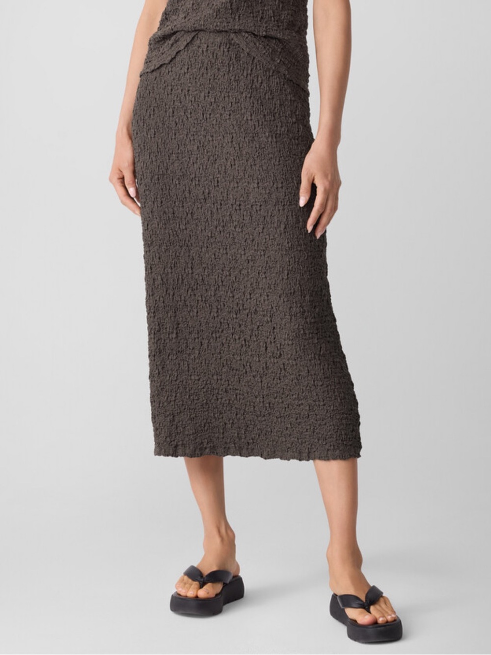 Eileen Fisher Bubble Jacquard Pencil Skirt